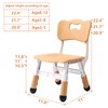 WHY TOYS Adjustable Kid Chairs Indoor 3 Level Adjustable Suitable