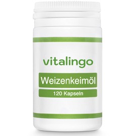 Vitalingo Wheat Germ Oil Capsules - High Dose - 120 Wheat Germ Oil Capsules with 270 mg Wheat Germ Oil