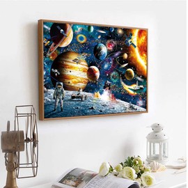 Tabeskly 5d Diamond Painting Kits for Adults UK Fantasy Starry Sky Jewel Bead Gem Crystal Dimond Picture Art Kit Adults Full Drill Kids Crafts Gift Spacewalk