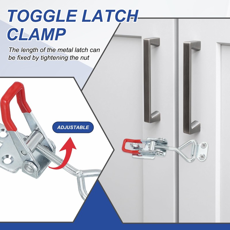 PATIKIL Toggle Latch Clamp 4002 Style, 2 Pcs Carbon Steel