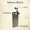 Kiribi Takara Japanese Dual Flame Pipe Lighter - Refillable, Angled