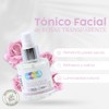 Vemare Cosmetics Tónico Facial Rosas Transparente Cuidado Suave 100 ml