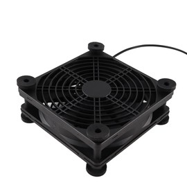 Gorise 1er-Pack 120 Mm 5 V 3-Gang Einstellbarer Leiser Mini-Tischventilator USB-PC-Lüfter 80 Mm Axialkühler Für Computer TV-Box Receiver AV-Set-Top-Box Router Büro