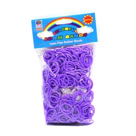 Loom Bandz - Rainbow Colours - Purple 600 Count