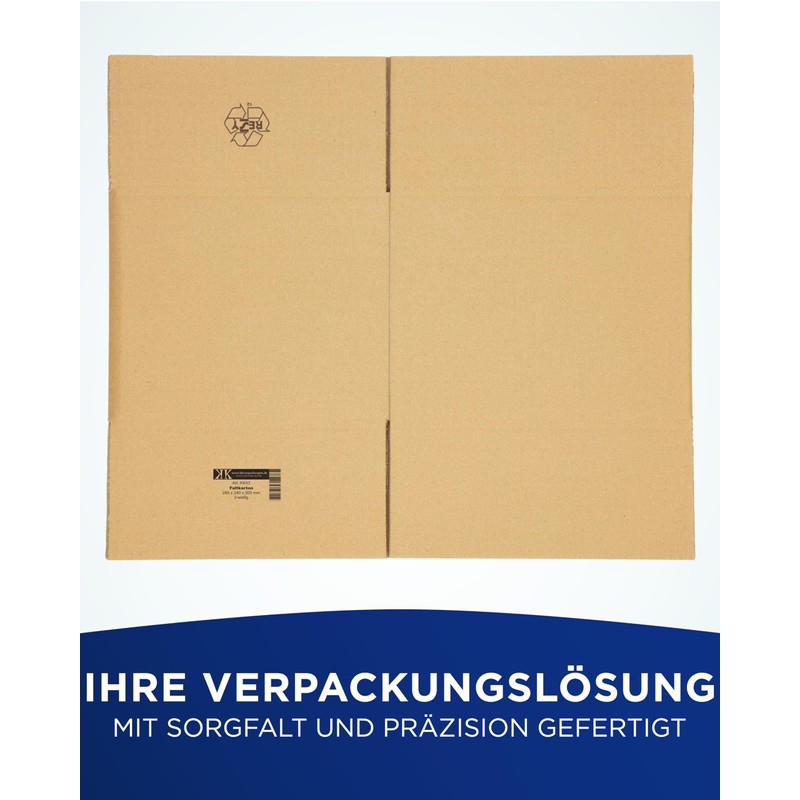 KK Verpackungen Shipping Boxes 260 x 240 x 200 mm