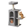 Feandrea Cat Tree Tower with 2 Caves for Multi-Cat Households,