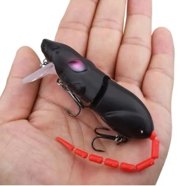 Unbranded New  Jointed Topwater Rat Mouse Fishing Lure Bass  Bait - GRAY