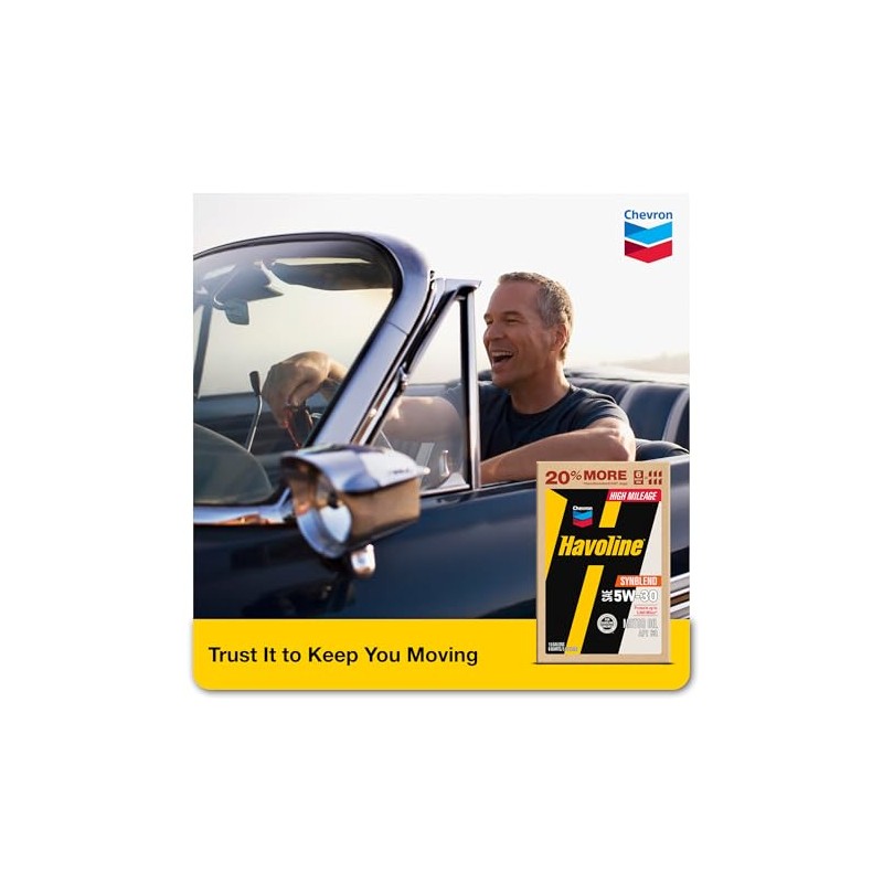 Havoline Motor Oil 5w30 High Mileage Synthetic Technology Smart Change