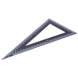 Carpenter Square, 90 Degree High Precision Triangle Ruler Horizontal Measuring Rafter Framing Square Woodworking Drawing Carbon Steel Tool with Clear Accurate Scale for Carpentry Layout Engineer