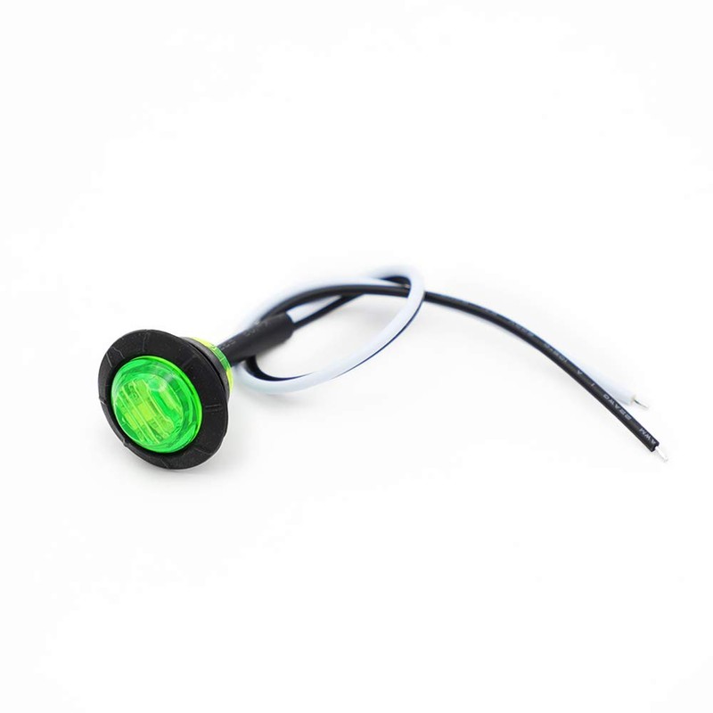 Ledvillage 100 Pcs 3/4 Inch Mini Round Green LED Bullet