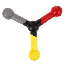 HOMSFOU 4pcs Stainless Steel Football Training Equipment, Agility Trainer, Reaction Speed Training Tool, Hand Eye Coordination Training Equipment, Assorted Color