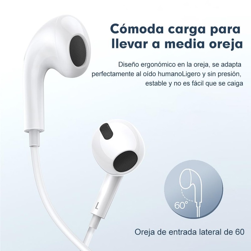 CONTROL EXPERT Audífonos con Cable Tipo C Micrófono y Control