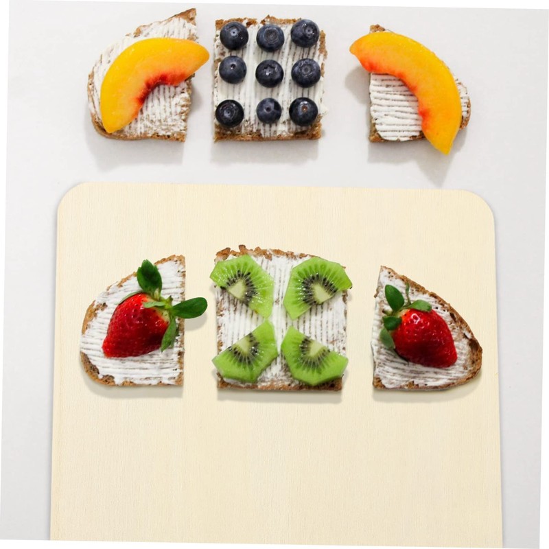 ABOOFAN 6Pcs Miniature Wooden Cutting Boards for DIY Crafts for