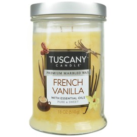 Tuscany Candle French Vanilla Long-Lasting Scented Jar Candle (18 oz)