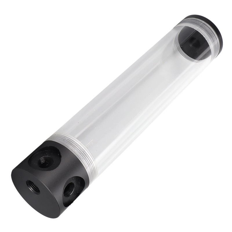 Water Cooling Reservoir 240mm/9.4in Length G1/4in Thread 50mm/2.0in Diameter Tube