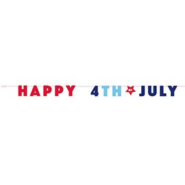 Happy 4th of July Letter Banner - 8.5' | Multicolor | 1 Pc