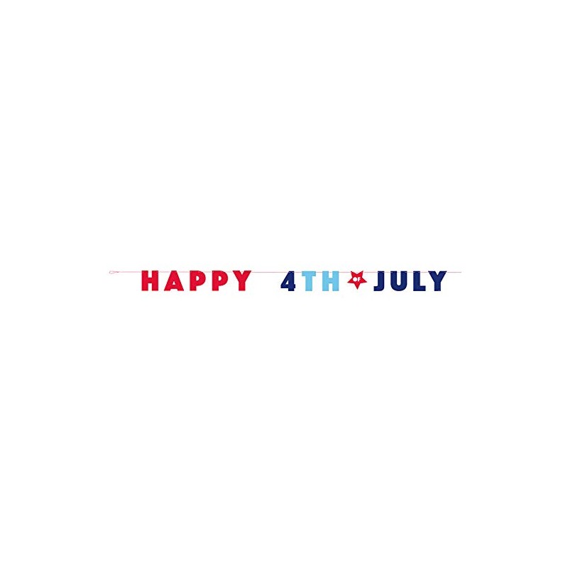 Happy 4th of July Letter Banner - 8.5' | Multicolor