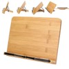 28 x 20 cm Adjustable Bamboo Book Stand with Page