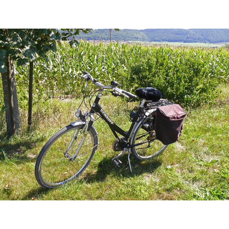 Harrys-Collection Merino Lambskin Bicycle Saddle Cover, navy