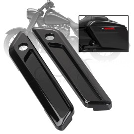 Unbranded Black Saddlebag Hinge Latch Cover For Harley Touring Electra Street Glide 14-UP