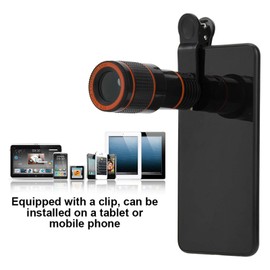 Macro Lens for Phone Telephoto Lens, 12x Cell Phone Camera Len Professional Universal Telephoto Lens, Universal Telephoto Lens Telescopic Focusing for Smartphone