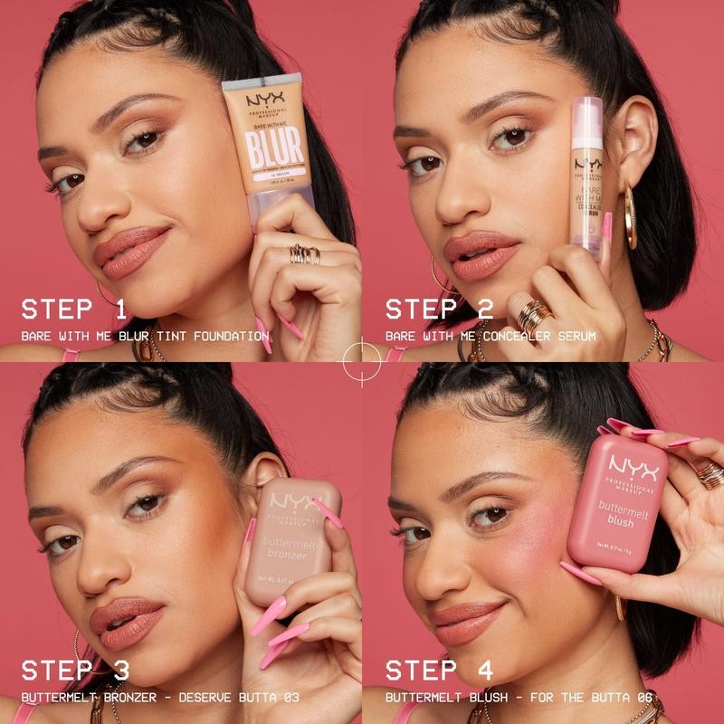 Buttermelt Blush, High Pigment Buttery Soft Vegan Powder Blush, NYX