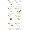 (SAJ) Accessory Parts Set Handmade Hardware Set (Gold)