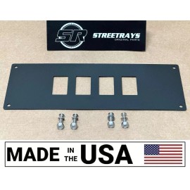 StreetRays [SR] V2 Center Dash Console Plate Panel 4 Rocker Switch FOR Yamaha YXZ 1000