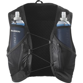 SALOMON Hydration Vest Rucksack Backpack ACTIVE SKIN 12 SET LC2177400, BLACK/METAL