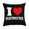 I Love Electrolytes Throw Pillow