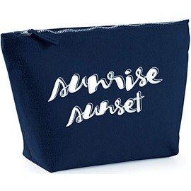 Hippowarehouse Sunrise Sunset printed make up cosmetic wash bag 18x19x9cm