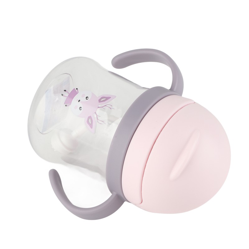 250ml Straw Cup Leak Proof Soft Spout Lovely Pattern Easy