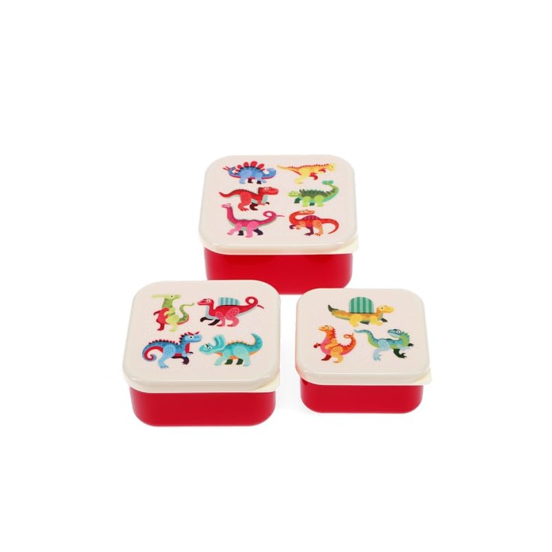 Rex London Snack Boxes (set of 3) - Baby Dinos