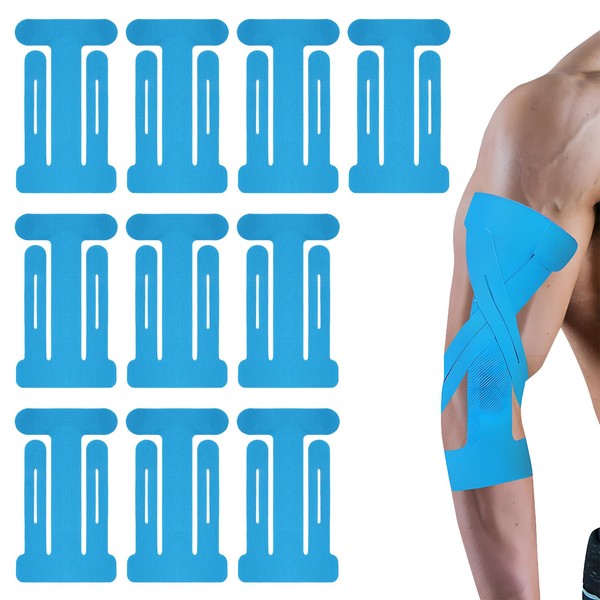 10 Stück Kinesiologie Tape,Kinesiotape,Tapes Medizinische Klebebänder,Physio Tape,Hautfreundliches,Angenehm zu Tragendes,Elastisches Physiotherapie