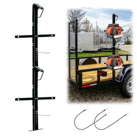 2 Place Heavy-Duty Backpack Leaf Blower Rack for Trailers, Adjustable Leaf Blower Storage Holder for Open and Enclosed Lawn Landscape Trailer Truck, suitable for 22''-26'' Blowers(2 Place, Pack 1)