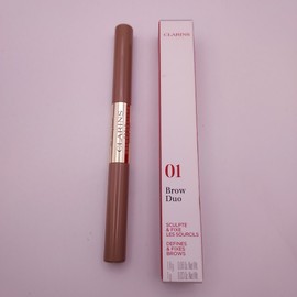 Clarins Brow Duo Defines Fixes 01 TAWNY BLOND