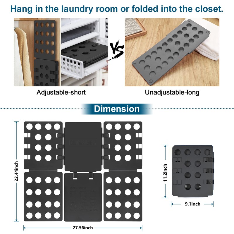 Geniusidea Shirt Folder Clothes Folding Board Laundry Room T Shirt