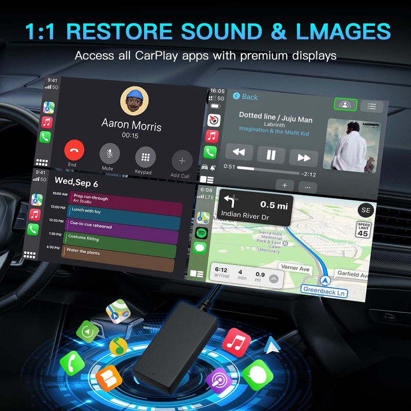 CARabc Carbitlink Smartlink Phonelink Easy to Wireless CarPlay Android Car