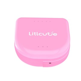 Litlcutie Retainer Mouth Guard Case, Slim Orthodontic Night Guard Case with Vent Holes, Portable Braces Case Tooth Holder, Mouth Guard Case Retainer Storage Holder