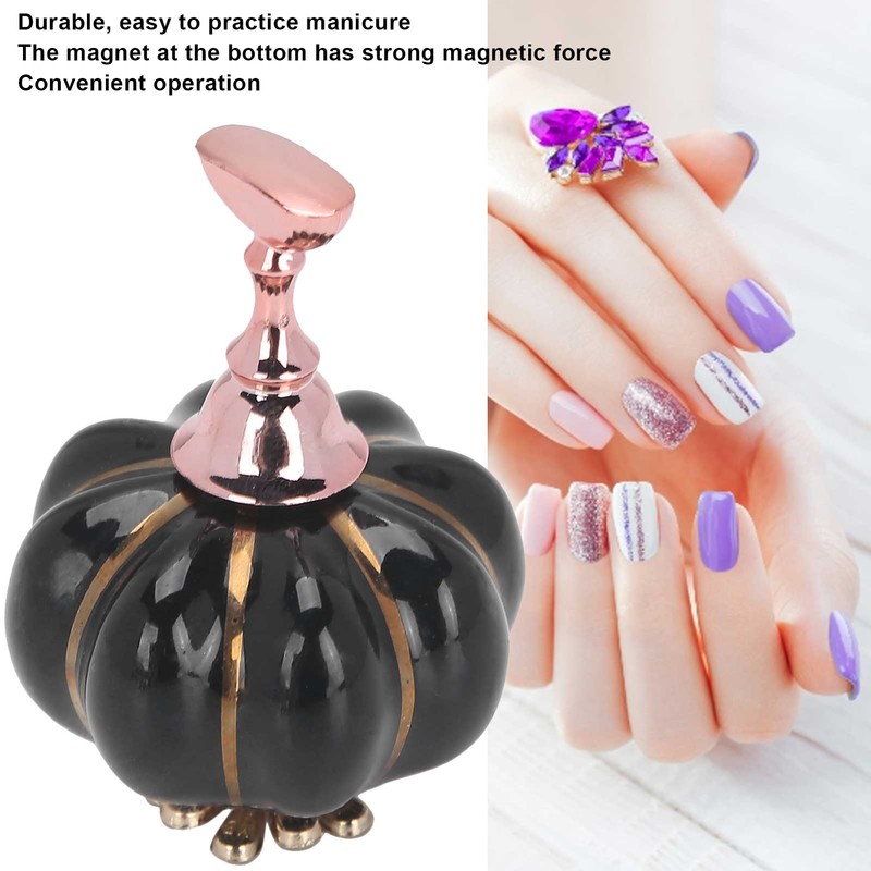 False Nail Art Stand Holder Showing Shelf Pumpkin Base False