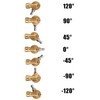 FIXFANS Pressure Washer Pivoting Coupler, 1/4” Quick Connect Gutter Cleaner
