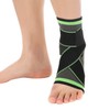 Ankle Compression Wrap for Achilles Tendon & Ankle Bone Taping Support. 1-Ankle Taping-Green S 2ea