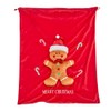Smart Garden Gingerbread Man Merry Christmas Sack for Presents -