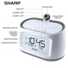 SHARP Projection Alarm Clock with Soothing Nature Sleep Sounds –