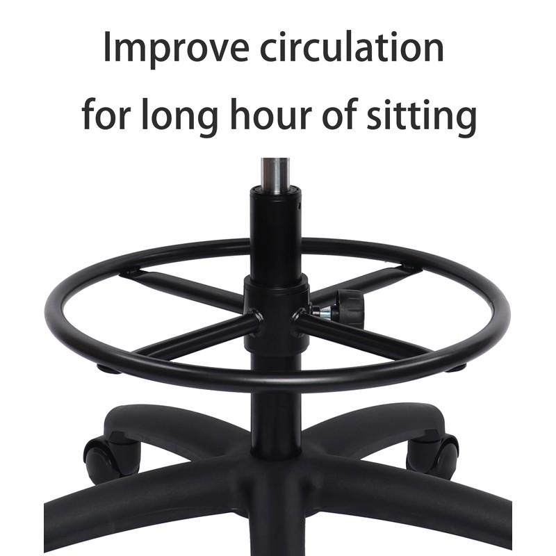 TAKE UR SEAT® Deluxe Heavy Duty Drafting Lab Stool Chair,