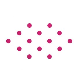 Comet Busters Basic Round Hot Pink Velvet Bindi (4 mm) (BIN871)