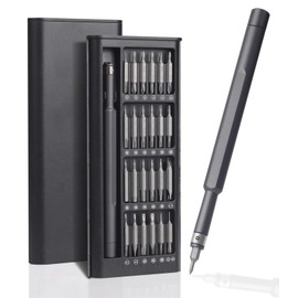 Agaritek Professional 48-in-1 Precision Screwdriver Set, Mini Repair Tool Kit with High-Performance Bearing Steel, Black Compact Case, Complete Repair Kit with Phillips, Torx, Hex Bits