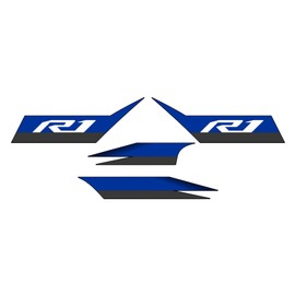 Awonderful Motorcycle Fairing Sticker Decal Compatible with Yamaha YZF1000 R1 2020-2023 (Blue and Black)