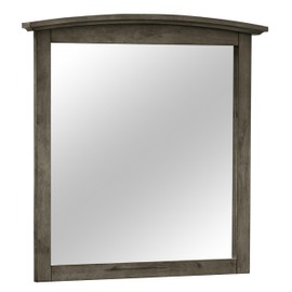 Udorich Elegant Gray Framed Mirror for Modern Farmhouse Aesthetic, Clear Reflection, for Living Room or Bedroom Wall Decor, 37x35 inches