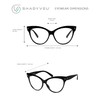 ShadyVEU Exaggeratted High Point Cat Eye Oversized XL Linda Belcher